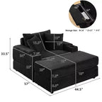 sofa With 2 toss pillows and a ottoman ,Comfy Sofa- Deep Seat Couch for Living Room