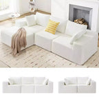 103 Modular Sectional Sofa, L Shaped Cloud Sectional Couch with Deep Seats, No Assembly Foam Couches, Upholstered Couches