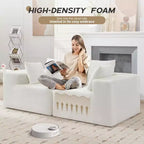103 Modular Sectional Sofa, L Shaped Cloud Sectional Couch with Deep Seats, No Assembly Foam Couches, Upholstered Couches