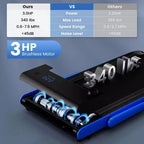Costway 3-in-1 Folding Treadmill with Smart Apps Remote Control LED Display and Speakers Blue/Silver