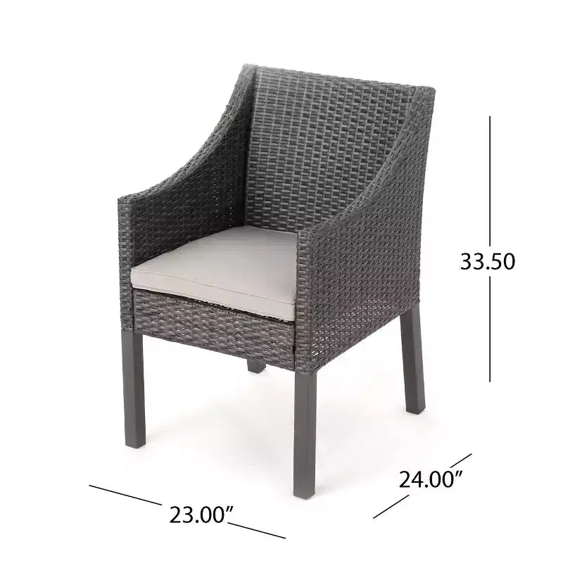 Christopher Knight Home Arrigo Outdoor Acacia Wood and Wicker 3 Piece Bistro Set