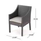 Christopher Knight Home Arrigo Outdoor Acacia Wood and Wicker 3 Piece Bistro Set