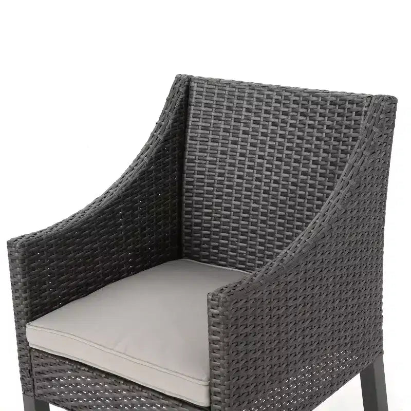 Christopher Knight Home Arrigo Outdoor Acacia Wood and Wicker 3 Piece Bistro Set