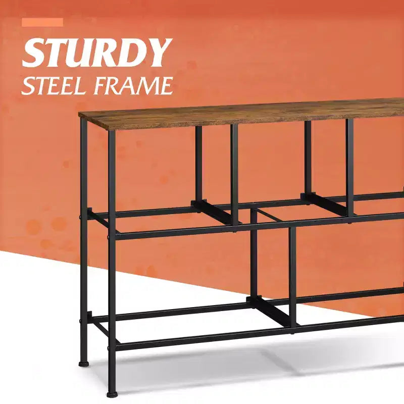 5 Drawer Dresser, Long Fabric Storage Unit for Bedroom, Closet, Living Room, Hallway & Nursery