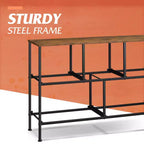 5 Drawer Dresser, Long Fabric Storage Unit for Bedroom, Closet, Living Room, Hallway & Nursery