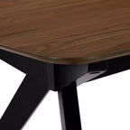 Christopher Knight Home Lareyna 7 Piece Mid-Century Modern Rubberwood Upholstered Dining Set