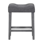 4-Piece Farmhouse Bar Height Dining Set with 3 Stool Counter Height Dining Set Breakfast Table Set Bistro Dining Set, Rustic&Industrial-ModernLuxe
