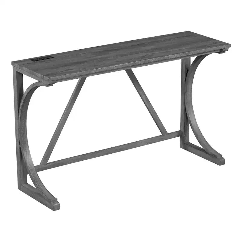 4-Piece Farmhouse Bar Height Dining Set with 3 Stool Counter Height Dining Set Breakfast Table Set Bistro Dining Set, Rustic&Industrial-ModernLuxe