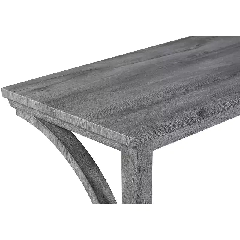 4-Piece Farmhouse Bar Height Dining Set with 3 Stool Counter Height Dining Set Breakfast Table Set Bistro Dining Set, Rustic&Industrial-ModernLuxe