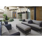Tahoe 5-Light Outdoor Linear Island Light - Glass Shades, Dimmable, Damp Rated, 42 Length