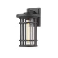 Jordan Aluminum Outdoor Wall Light - 8 x 13.5 - Dimmable, Wet Rated, 1 Bulb, Black Finish