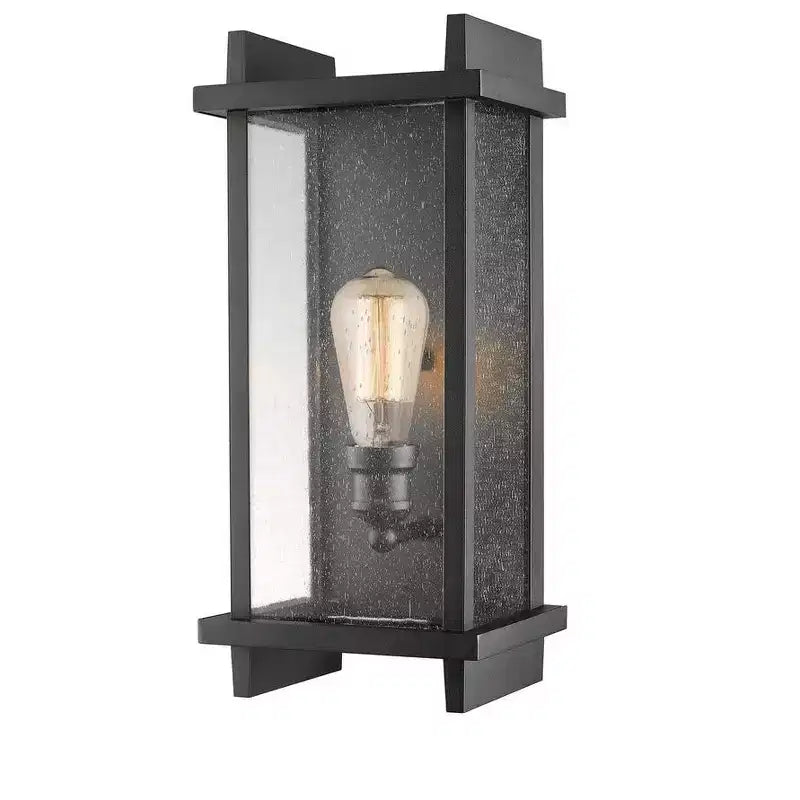 Fallow Aluminum Outdoor Wall Sconce - 1-Light, Dimmable, Wet Rated, Vintage Style
