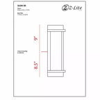 Fallow Aluminum Outdoor Wall Sconce - 1-Light, Dimmable, Wet Rated, Vintage Style