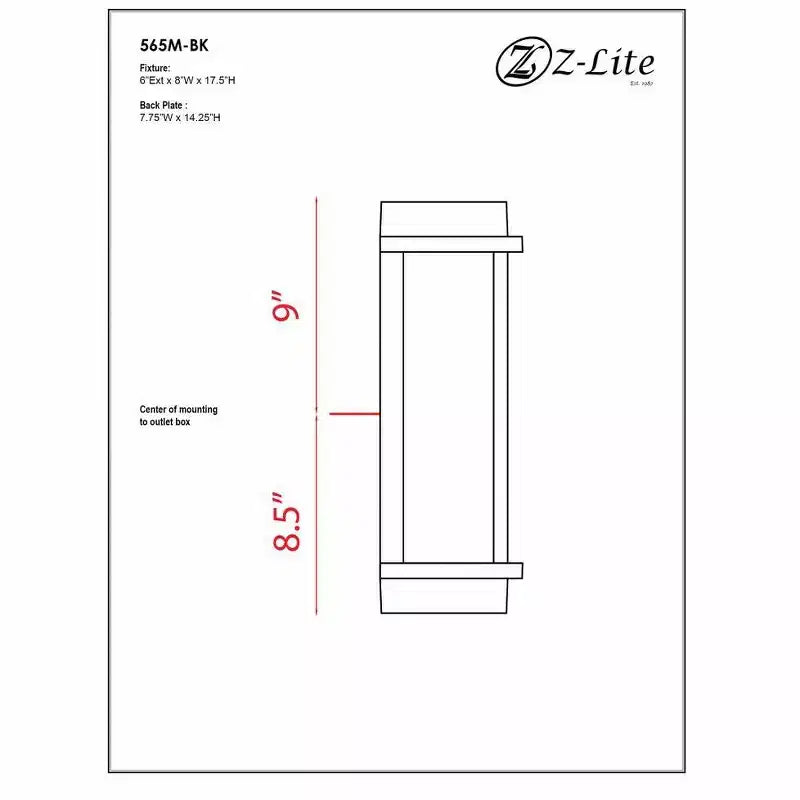 Fallow Aluminum Outdoor Wall Sconce - 1-Light, Dimmable, Wet Rated, Vintage Style