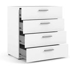 HomeStock Austin Four Drawer Chest Contemporary Style Modern