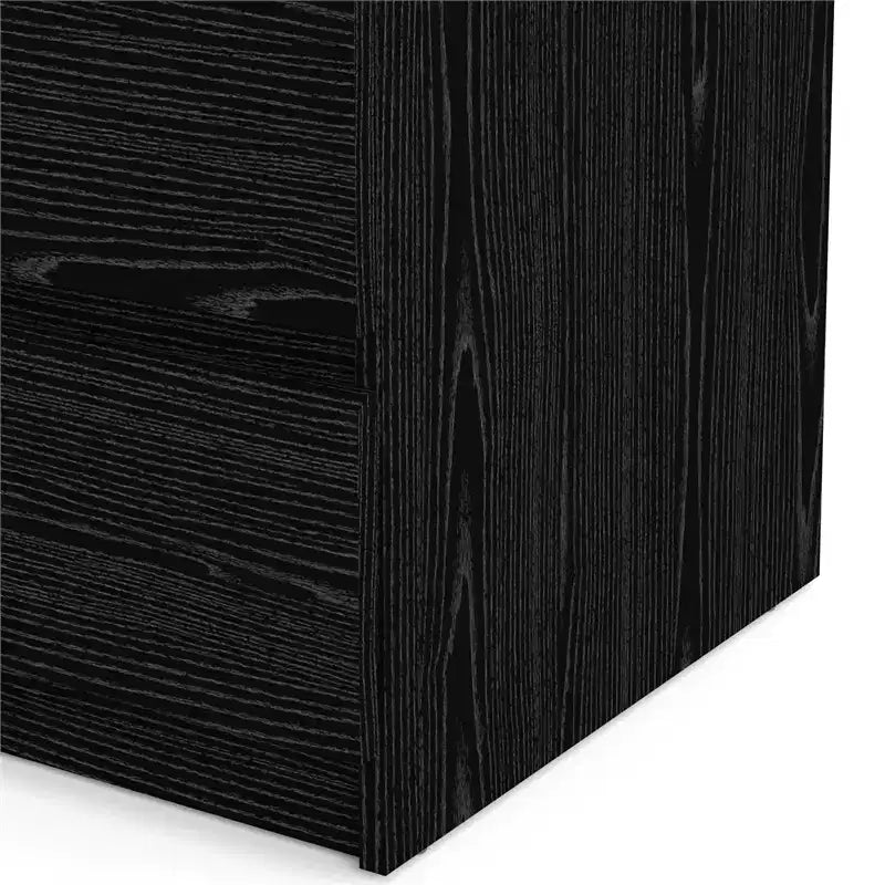 HomeStock Scottsdale 5 Drawer Chest Contemporary Storage Chest Black Wood Grain