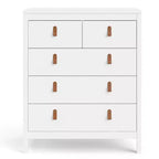 HomeStock Madrid 5 Drawer Chest Modern-Traditional Style 189 X 324 X 3894