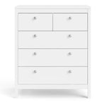 HomeStock Madrid 5 Drawer Chest Modern-Traditional Style 189 X 324 X 3894