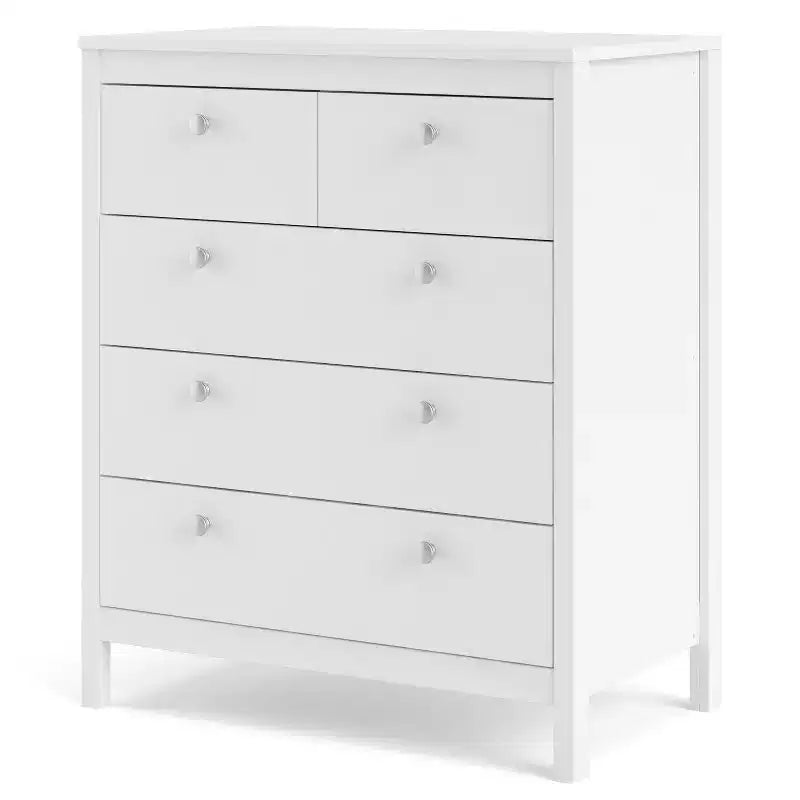 HomeStock Madrid 5 Drawer Chest Modern-Traditional Style 189 X 324 X 3894