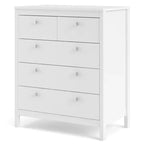 HomeStock Madrid 5 Drawer Chest Modern-Traditional Style 189 X 324 X 3894