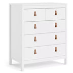 HomeStock Madrid 5 Drawer Chest Modern-Traditional Style 189 X 324 X 3894