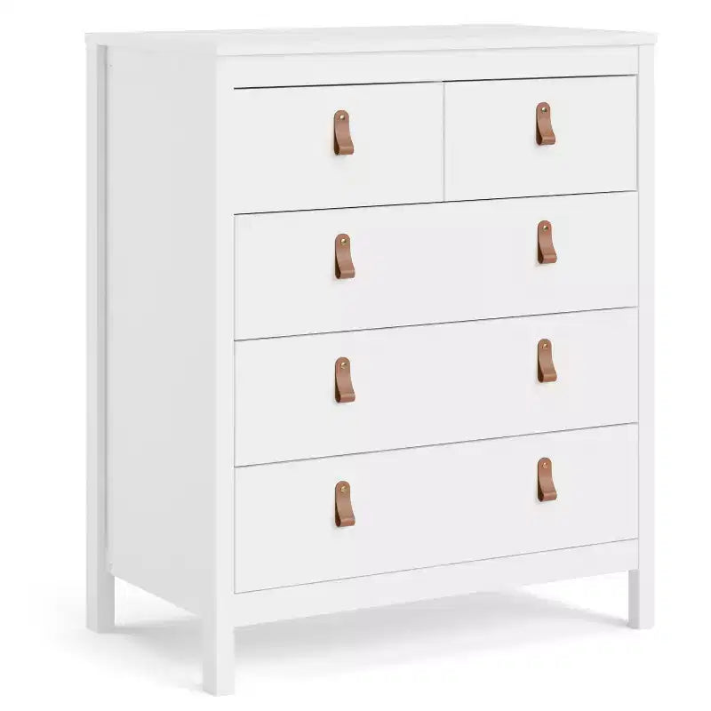 HomeStock Madrid 5 Drawer Chest Modern-Traditional Style 189 X 324 X 3894