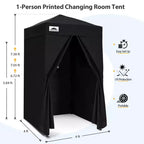 EAGLE PEAK 4x4 Pop Up Canopy, Flex Ultra Compact Portable Privacy Changing Room Photoshoots