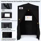 EAGLE PEAK 4x4 Pop Up Canopy, Flex Ultra Compact Portable Privacy Changing Room Photoshoots