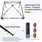 EAGLE PEAK 4x4 Pop Up Canopy, Flex Ultra Compact Portable Privacy Changing Room Photoshoots