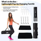 EAGLE PEAK 4x4 Pop Up Canopy, Flex Ultra Compact Portable Privacy Changing Room Photoshoots