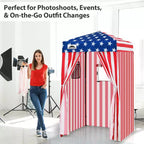 EAGLE PEAK 4x4 Pop Up Canopy, Flex Ultra Compact Portable Privacy Changing Room Photoshoots