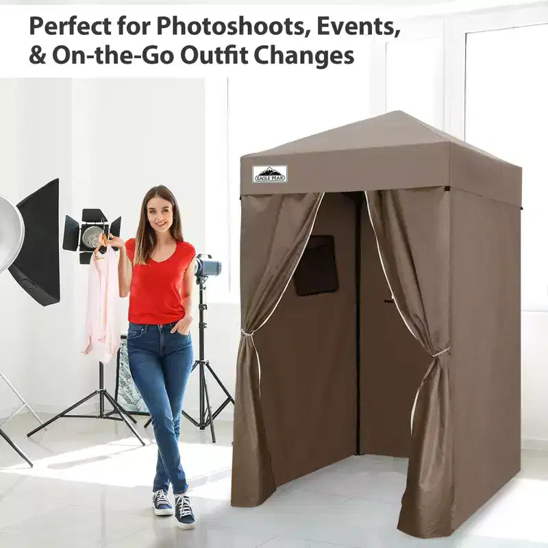 EAGLE PEAK 4x4 Pop Up Canopy, Flex Ultra Compact Portable Privacy Changing Room Photoshoots