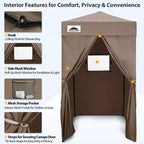 EAGLE PEAK 4x4 Pop Up Canopy, Flex Ultra Compact Portable Privacy Changing Room Photoshoots
