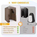 EAGLE PEAK 4x4 Pop Up Canopy, Flex Ultra Compact Portable Privacy Changing Room Photoshoots
