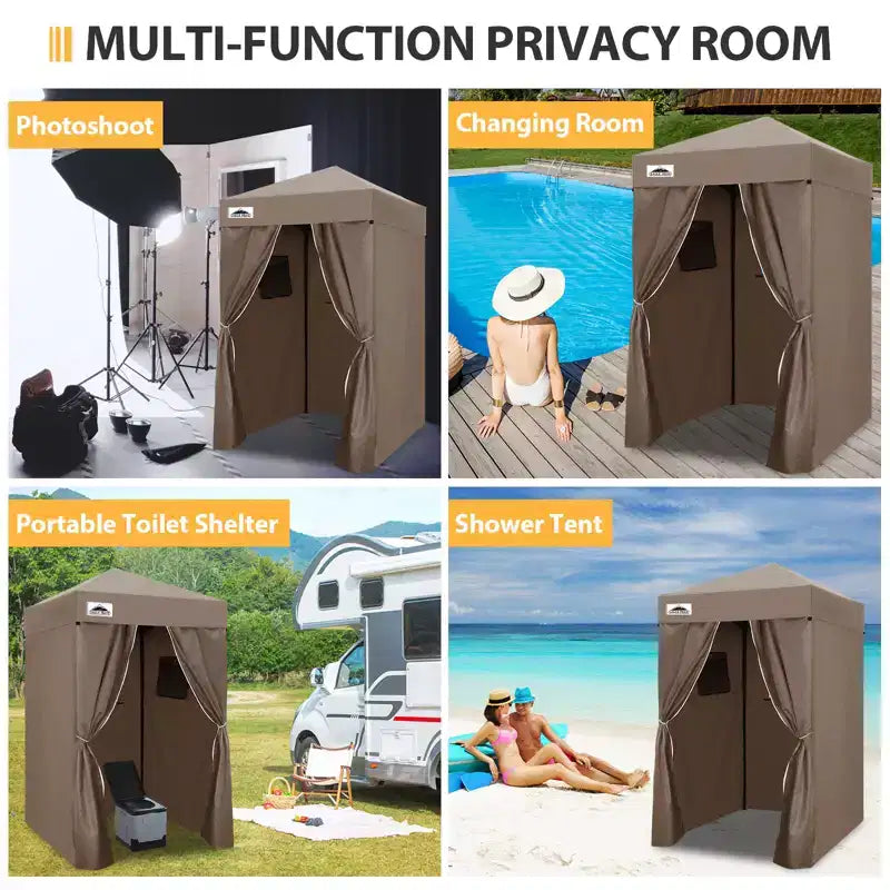 EAGLE PEAK 4x4 Pop Up Canopy, Flex Ultra Compact Portable Privacy Changing Room Photoshoots