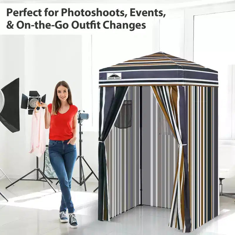 EAGLE PEAK 4x4 Pop Up Canopy, Flex Ultra Compact Portable Privacy Changing Room Photoshoots