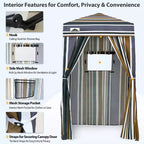 EAGLE PEAK 4x4 Pop Up Canopy, Flex Ultra Compact Portable Privacy Changing Room Photoshoots