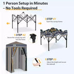 EAGLE PEAK 4x4 Pop Up Canopy, Flex Ultra Compact Portable Privacy Changing Room Photoshoots