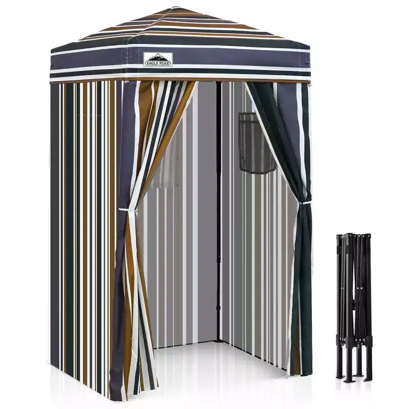 EAGLE PEAK 4x4 Pop Up Canopy, Flex Ultra Compact Portable Privacy Changing Room Photoshoots