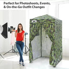 EAGLE PEAK 4x4 Pop Up Canopy, Flex Ultra Compact Portable Privacy Changing Room Photoshoots