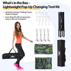 EAGLE PEAK 4x4 Pop Up Canopy, Flex Ultra Compact Portable Privacy Changing Room Photoshoots