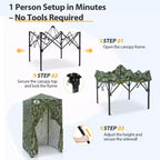 EAGLE PEAK 4x4 Pop Up Canopy, Flex Ultra Compact Portable Privacy Changing Room Photoshoots