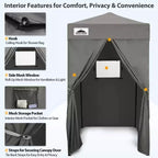 EAGLE PEAK 4x4 Pop Up Canopy, Flex Ultra Compact Portable Privacy Changing Room Photoshoots