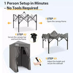 EAGLE PEAK 4x4 Pop Up Canopy, Flex Ultra Compact Portable Privacy Changing Room Photoshoots