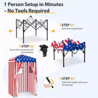 EAGLE PEAK 4x4 Pop Up Canopy, Flex Ultra Compact Portable Privacy Changing Room Photoshoots