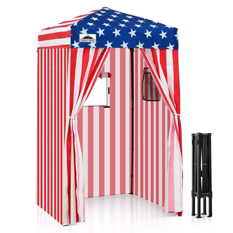 EAGLE PEAK 4x4 Pop Up Canopy, Flex Ultra Compact Portable Privacy Changing Room Photoshoots