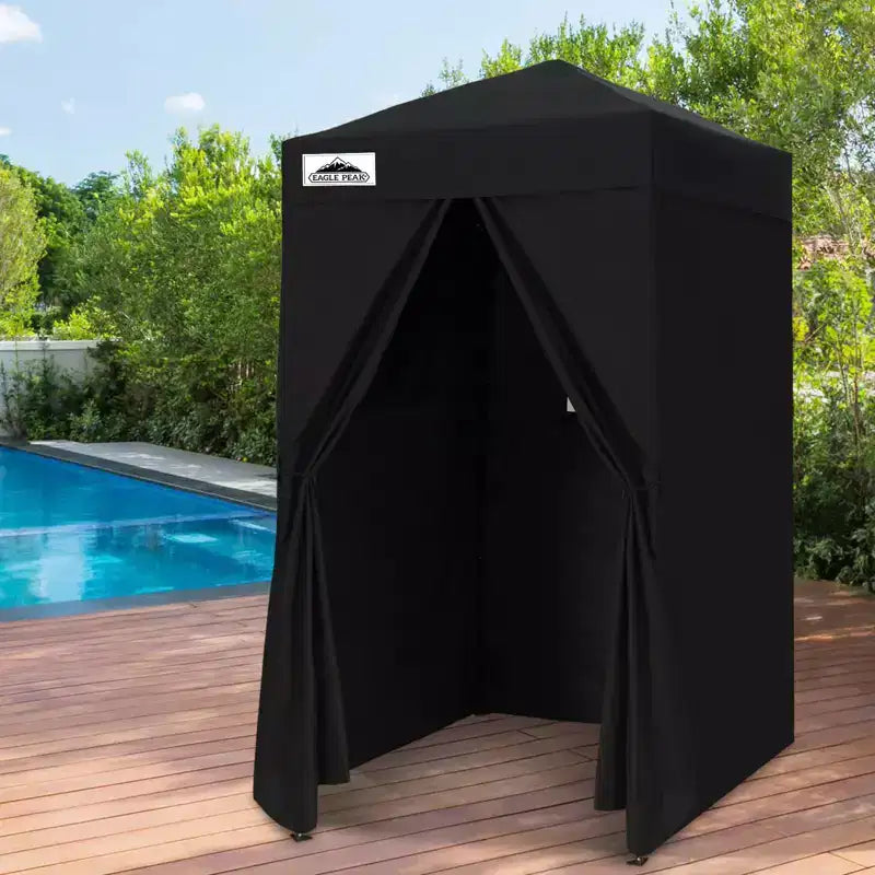 EAGLE PEAK 4x4 Pop Up Canopy, Flex Ultra Compact Portable Privacy Changing Room Photoshoots