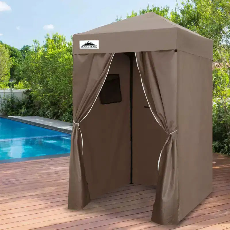 EAGLE PEAK 4x4 Pop Up Canopy, Flex Ultra Compact Portable Privacy Changing Room Photoshoots