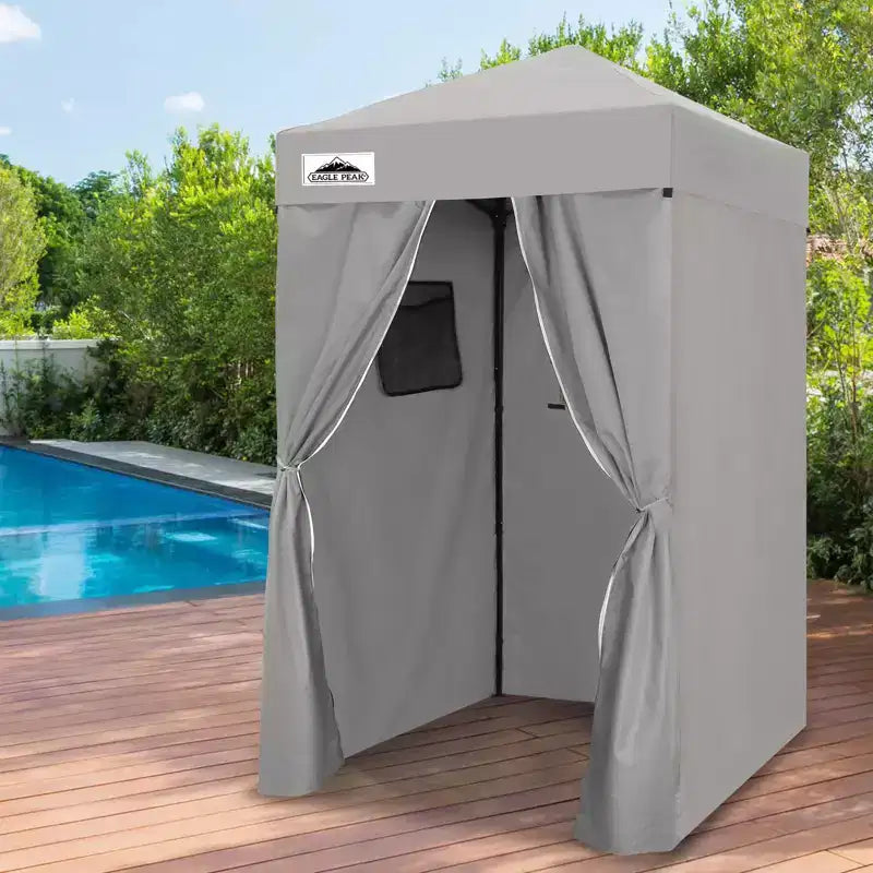 EAGLE PEAK 4x4 Pop Up Canopy, Flex Ultra Compact Portable Privacy Changing Room Photoshoots