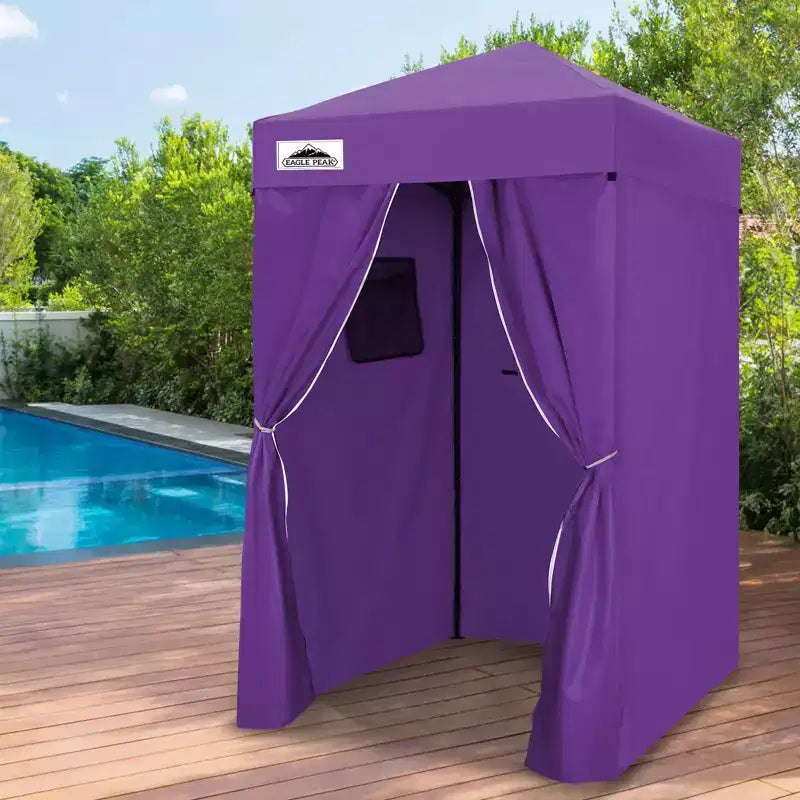 EAGLE PEAK 4x4 Pop Up Canopy, Flex Ultra Compact Portable Privacy Changing Room Photoshoots
